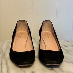kate spade Black Suede New York Pump